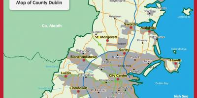 Dublin county εμφάνιση χάρτη