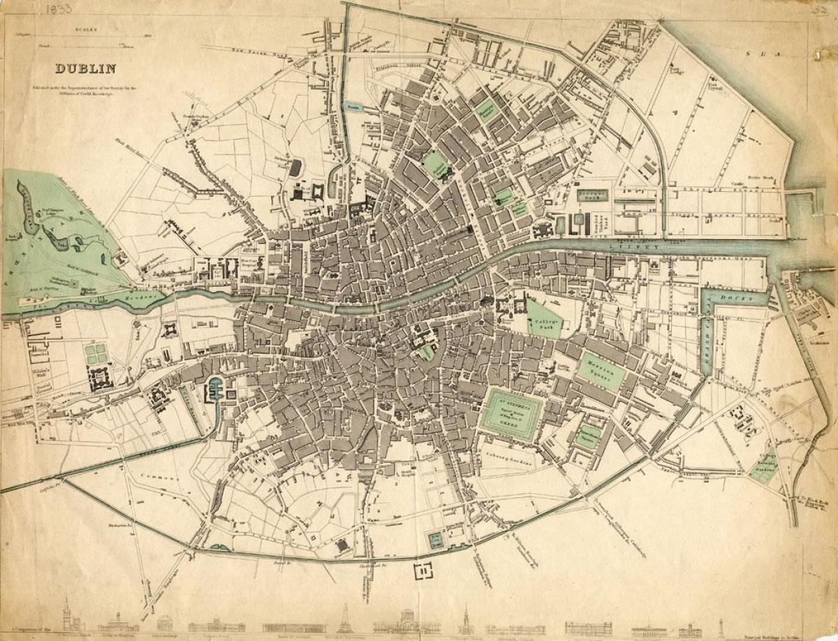 χάρτης του Δουβλίνο το 1916
