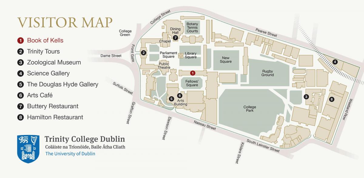 χάρτης του Trinity College