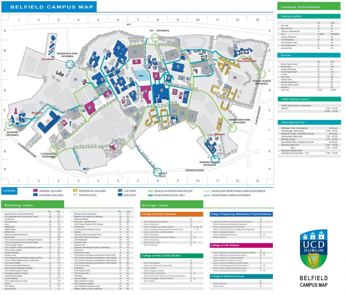 UCD Dublin χάρτης