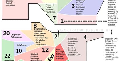 Dublin area code χάρτης