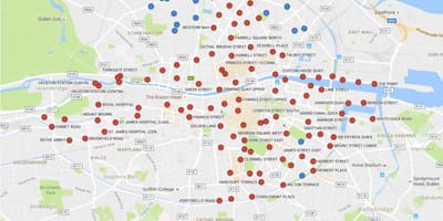 Dublinbikes χάρτης