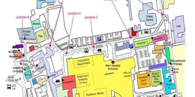 Τα St James hospital Δουβλίνο εμφάνιση χάρτη