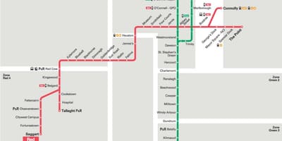 Luas γραμμή χάρτης